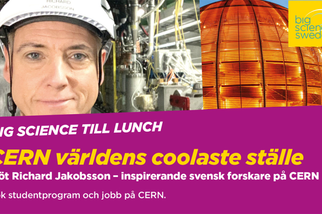 Big Science seminarie om CERN. Flyer. 